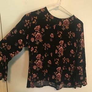 floral quarter sleeve